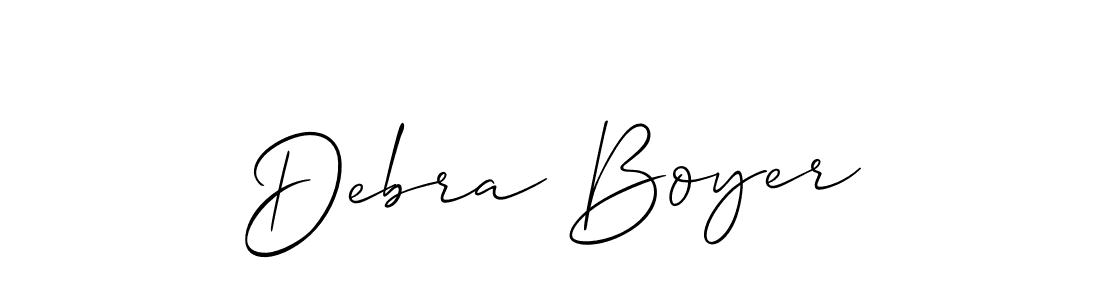 Once you've used our free online signature maker to create your best signature Allison_Script style, it's time to enjoy all of the benefits that Debra Boyer name signing documents. Debra Boyer signature style 2 images and pictures png