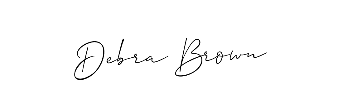 Debra Brown stylish signature style. Best Handwritten Sign (Allison_Script) for my name. Handwritten Signature Collection Ideas for my name Debra Brown. Debra Brown signature style 2 images and pictures png