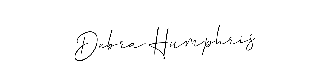 Make a beautiful signature design for name Debra Humphris. Use this online signature maker to create a handwritten signature for free. Debra Humphris signature style 2 images and pictures png