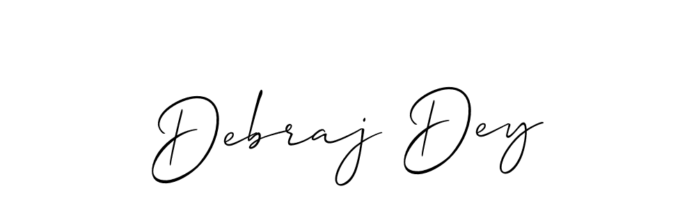 You should practise on your own different ways (Allison_Script) to write your name (Debraj Dey) in signature. don't let someone else do it for you. Debraj Dey signature style 2 images and pictures png