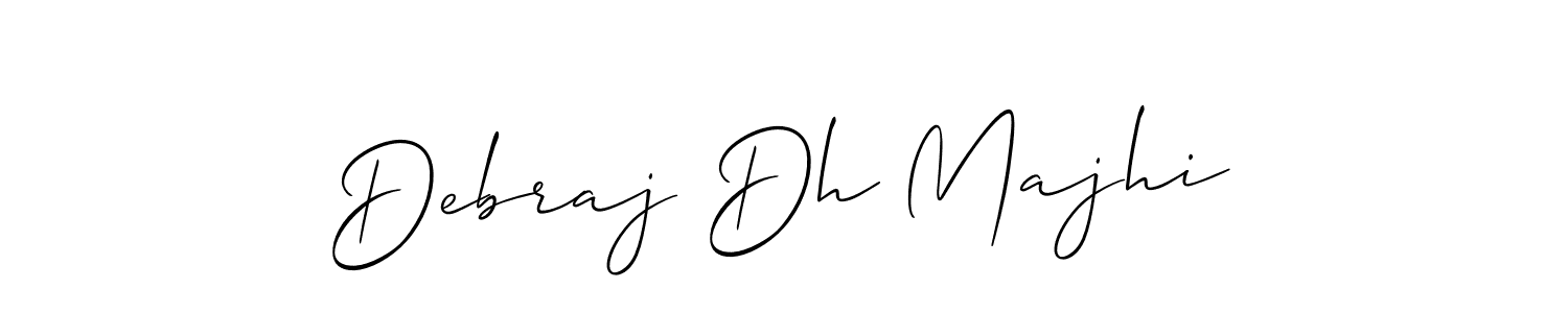 Make a beautiful signature design for name Debraj Dh Majhi. With this signature (Allison_Script) style, you can create a handwritten signature for free. Debraj Dh Majhi signature style 2 images and pictures png