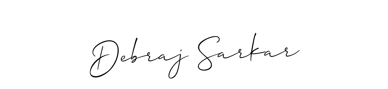 Allison_Script is a professional signature style that is perfect for those who want to add a touch of class to their signature. It is also a great choice for those who want to make their signature more unique. Get Debraj Sarkar name to fancy signature for free. Debraj Sarkar signature style 2 images and pictures png