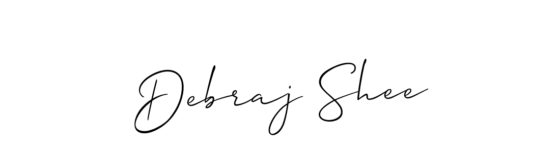 Debraj Shee stylish signature style. Best Handwritten Sign (Allison_Script) for my name. Handwritten Signature Collection Ideas for my name Debraj Shee. Debraj Shee signature style 2 images and pictures png