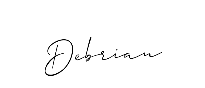 Once you've used our free online signature maker to create your best signature Allison_Script style, it's time to enjoy all of the benefits that Debrian name signing documents. Debrian signature style 2 images and pictures png