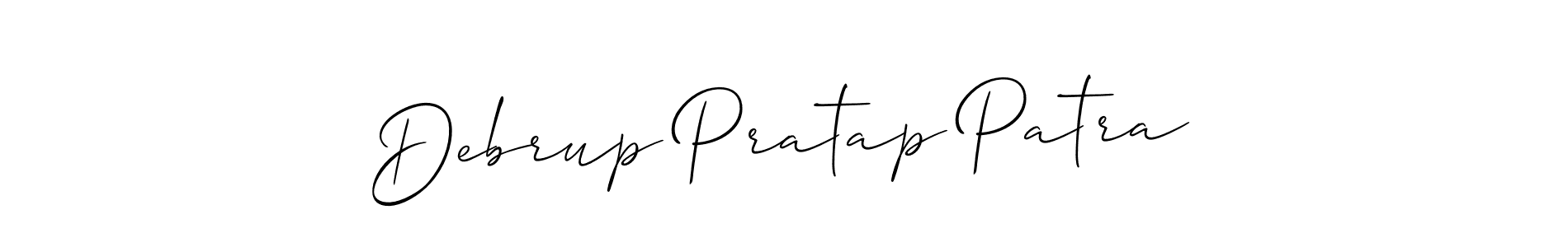 Check out images of Autograph of Debrup Pratap Patra name. Actor Debrup Pratap Patra Signature Style. Allison_Script is a professional sign style online. Debrup Pratap Patra signature style 2 images and pictures png