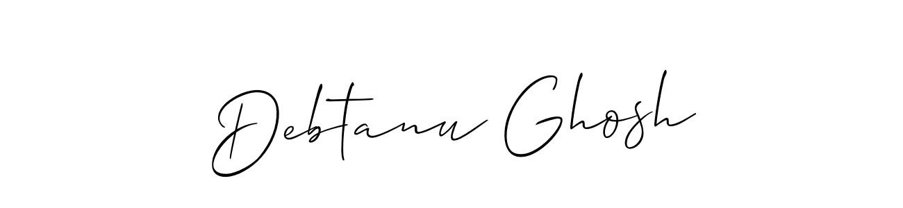 Allison_Script is a professional signature style that is perfect for those who want to add a touch of class to their signature. It is also a great choice for those who want to make their signature more unique. Get Debtanu Ghosh name to fancy signature for free. Debtanu Ghosh signature style 2 images and pictures png