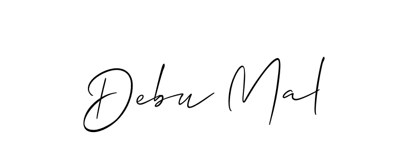 Design your own signature with our free online signature maker. With this signature software, you can create a handwritten (Allison_Script) signature for name Debu Mal. Debu Mal signature style 2 images and pictures png