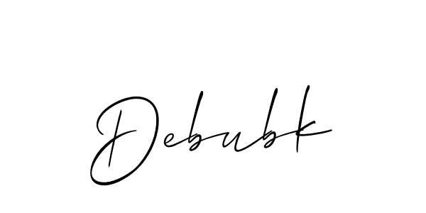 Debubk stylish signature style. Best Handwritten Sign (Allison_Script) for my name. Handwritten Signature Collection Ideas for my name Debubk. Debubk signature style 2 images and pictures png