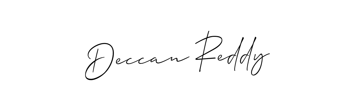 The best way (Allison_Script) to make a short signature is to pick only two or three words in your name. The name Deccan Reddy include a total of six letters. For converting this name. Deccan Reddy signature style 2 images and pictures png