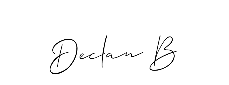 if you are searching for the best signature style for your name Declan B. so please give up your signature search. here we have designed multiple signature styles  using Allison_Script. Declan B signature style 2 images and pictures png