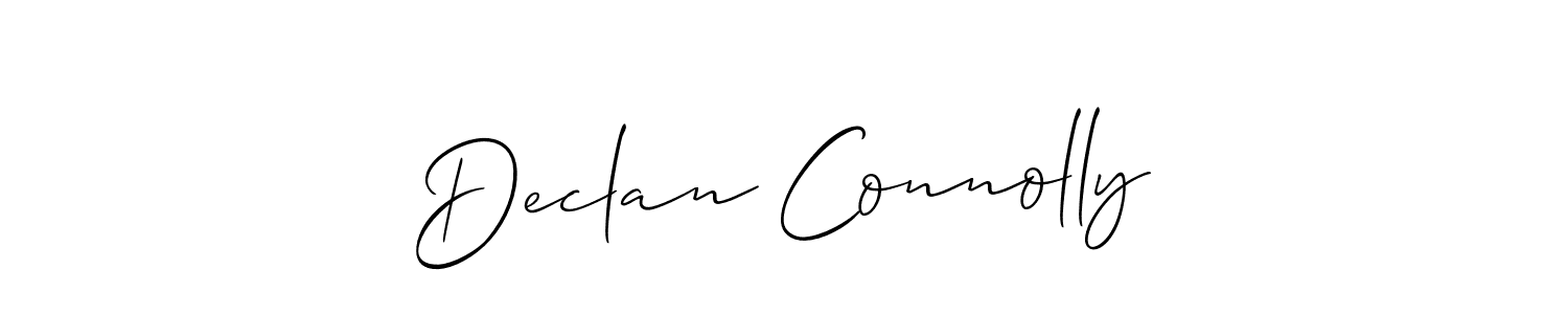 How to Draw Declan Connolly signature style? Allison_Script is a latest design signature styles for name Declan Connolly. Declan Connolly signature style 2 images and pictures png