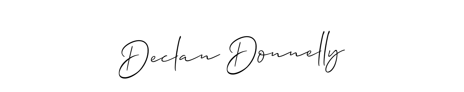 Declan Donnelly stylish signature style. Best Handwritten Sign (Allison_Script) for my name. Handwritten Signature Collection Ideas for my name Declan Donnelly. Declan Donnelly signature style 2 images and pictures png