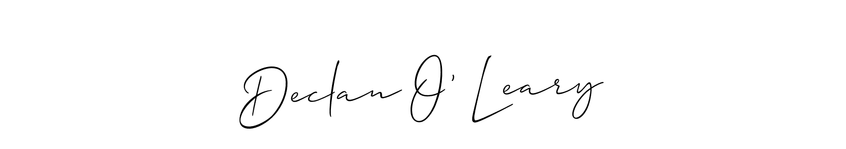 Declan O’ Leary stylish signature style. Best Handwritten Sign (Allison_Script) for my name. Handwritten Signature Collection Ideas for my name Declan O’ Leary. Declan O’ Leary signature style 2 images and pictures png