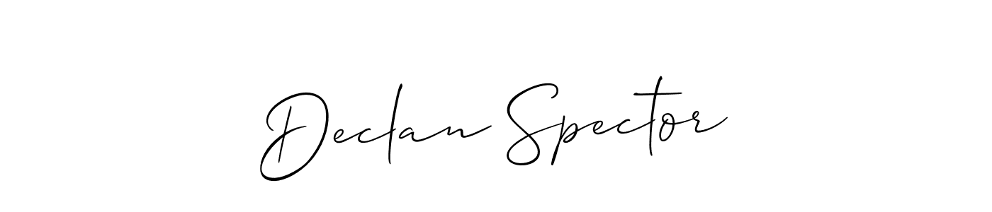 This is the best signature style for the Declan Spector name. Also you like these signature font (Allison_Script). Mix name signature. Declan Spector signature style 2 images and pictures png