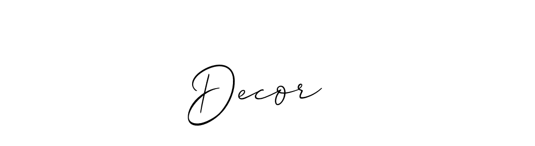 Create a beautiful signature design for name Decorنقش. With this signature (Allison_Script) fonts, you can make a handwritten signature for free. Decorنقش signature style 2 images and pictures png