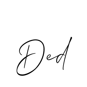 Ded stylish signature style. Best Handwritten Sign (Allison_Script) for my name. Handwritten Signature Collection Ideas for my name Ded. Ded signature style 2 images and pictures png