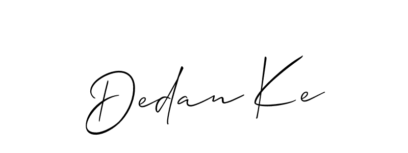 Allison_Script is a professional signature style that is perfect for those who want to add a touch of class to their signature. It is also a great choice for those who want to make their signature more unique. Get Dedan Ke name to fancy signature for free. Dedan Ke signature style 2 images and pictures png