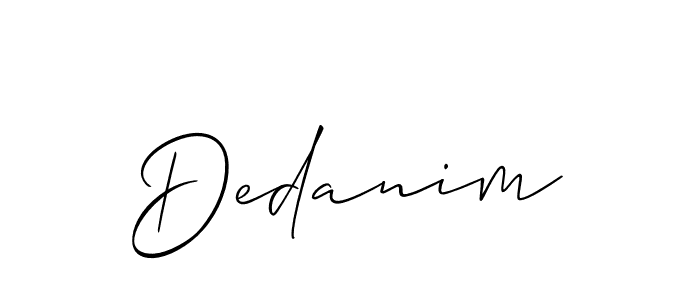 You can use this online signature creator to create a handwritten signature for the name Dedanim. This is the best online autograph maker. Dedanim signature style 2 images and pictures png