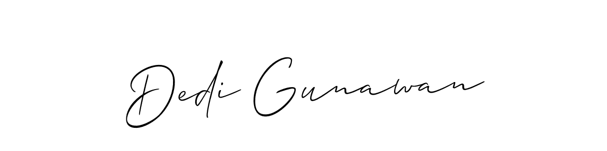 It looks lik you need a new signature style for name Dedi Gunawan. Design unique handwritten (Allison_Script) signature with our free signature maker in just a few clicks. Dedi Gunawan signature style 2 images and pictures png