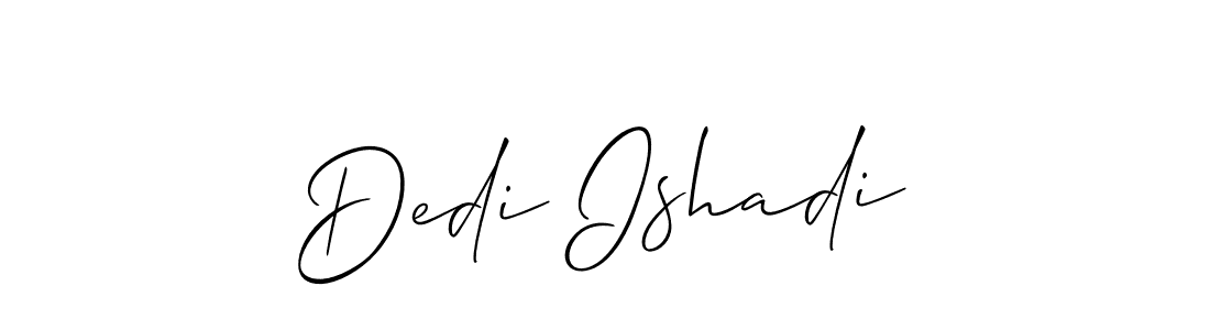 Dedi Ishadi stylish signature style. Best Handwritten Sign (Allison_Script) for my name. Handwritten Signature Collection Ideas for my name Dedi Ishadi. Dedi Ishadi signature style 2 images and pictures png