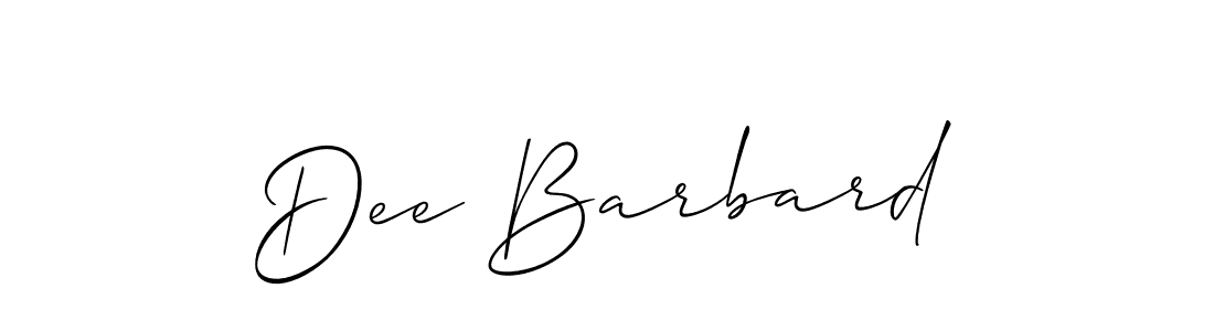 This is the best signature style for the Dee Barbard name. Also you like these signature font (Allison_Script). Mix name signature. Dee Barbard signature style 2 images and pictures png