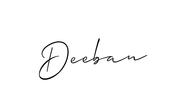 Here are the top 10 professional signature styles for the name Deeban. These are the best autograph styles you can use for your name. Deeban signature style 2 images and pictures png