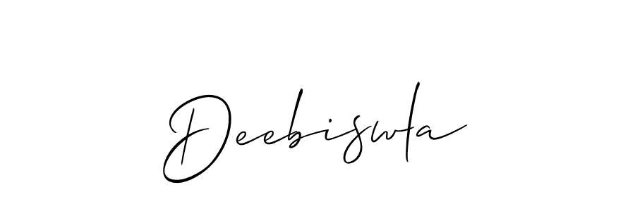 You should practise on your own different ways (Allison_Script) to write your name (Deebiswla) in signature. don't let someone else do it for you. Deebiswla signature style 2 images and pictures png