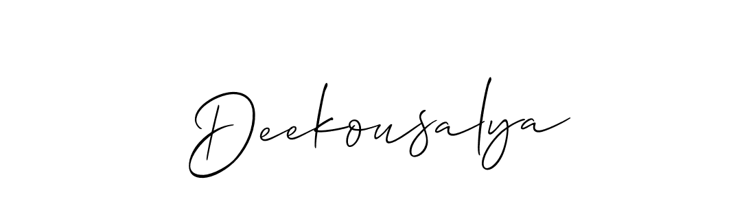 How to Draw Deekousalya signature style? Allison_Script is a latest design signature styles for name Deekousalya. Deekousalya signature style 2 images and pictures png