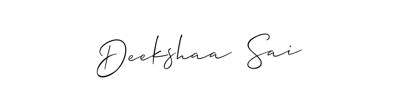 Make a beautiful signature design for name Deekshaa  Sai. Use this online signature maker to create a handwritten signature for free. Deekshaa  Sai signature style 2 images and pictures png
