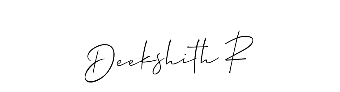 Make a beautiful signature design for name Deekshith R. Use this online signature maker to create a handwritten signature for free. Deekshith R signature style 2 images and pictures png