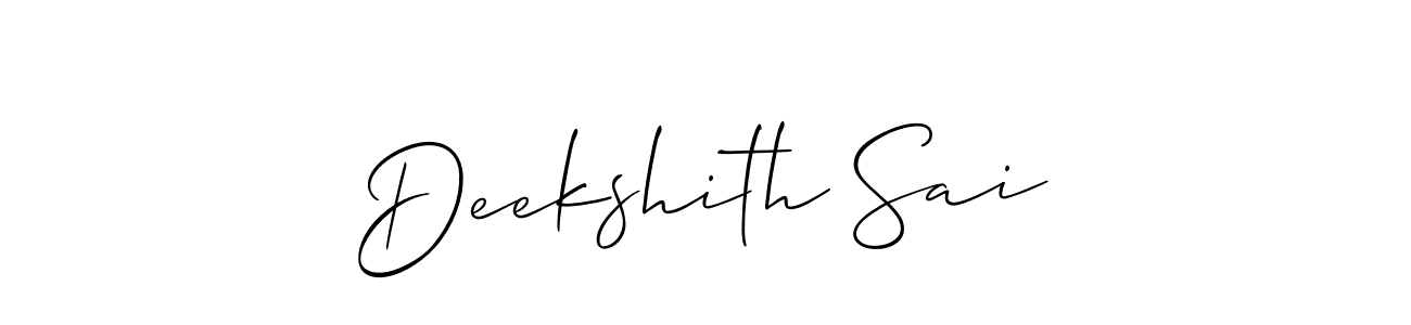 See photos of Deekshith Sai official signature by Spectra . Check more albums & portfolios. Read reviews & check more about Allison_Script font. Deekshith Sai signature style 2 images and pictures png