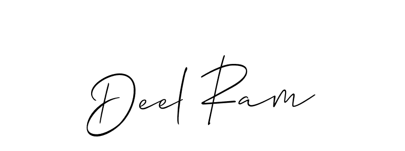 Design your own signature with our free online signature maker. With this signature software, you can create a handwritten (Allison_Script) signature for name Deel Ram. Deel Ram signature style 2 images and pictures png