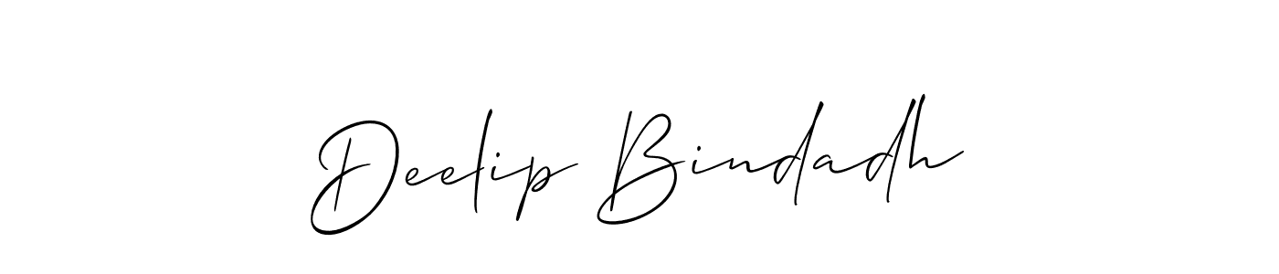 Deelip Bindadh stylish signature style. Best Handwritten Sign (Allison_Script) for my name. Handwritten Signature Collection Ideas for my name Deelip Bindadh. Deelip Bindadh signature style 2 images and pictures png