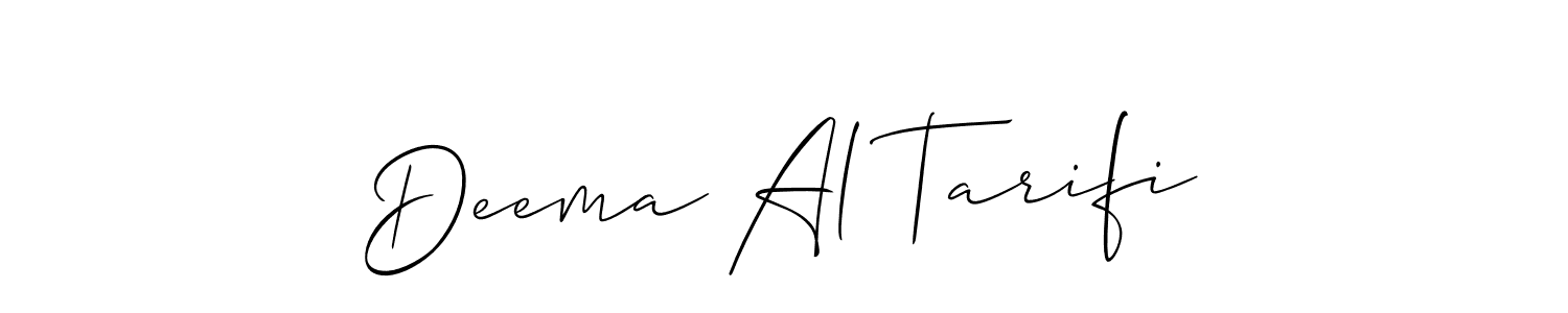 Also You can easily find your signature by using the search form. We will create Deema Al Tarifi name handwritten signature images for you free of cost using Allison_Script sign style. Deema Al Tarifi signature style 2 images and pictures png