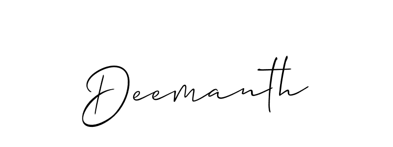 See photos of Deemanth official signature by Spectra . Check more albums & portfolios. Read reviews & check more about Allison_Script font. Deemanth signature style 2 images and pictures png