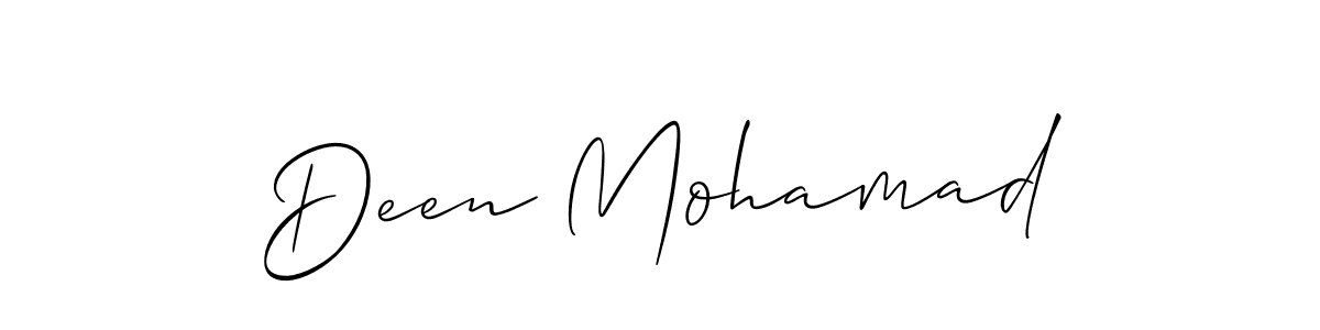 Make a beautiful signature design for name Deen Mohamad. Use this online signature maker to create a handwritten signature for free. Deen Mohamad signature style 2 images and pictures png