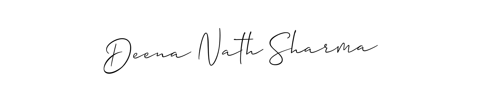 Design your own signature with our free online signature maker. With this signature software, you can create a handwritten (Allison_Script) signature for name Deena Nath Sharma. Deena Nath Sharma signature style 2 images and pictures png
