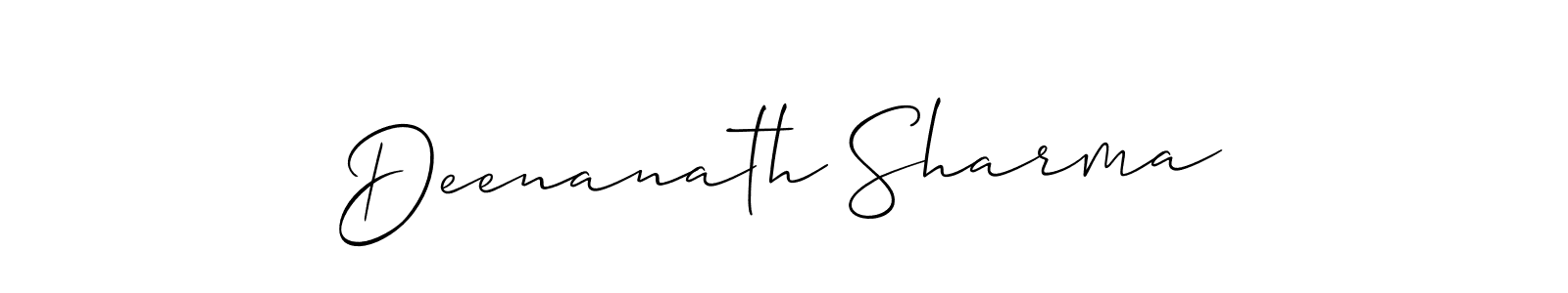 How to make Deenanath Sharma signature? Allison_Script is a professional autograph style. Create handwritten signature for Deenanath Sharma name. Deenanath Sharma signature style 2 images and pictures png