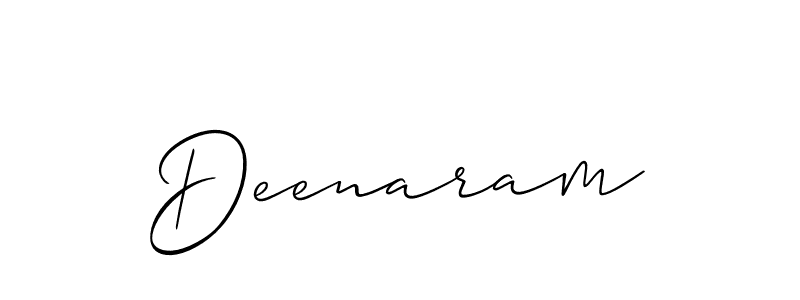 Best and Professional Signature Style for Deenaram. Allison_Script Best Signature Style Collection. Deenaram signature style 2 images and pictures png