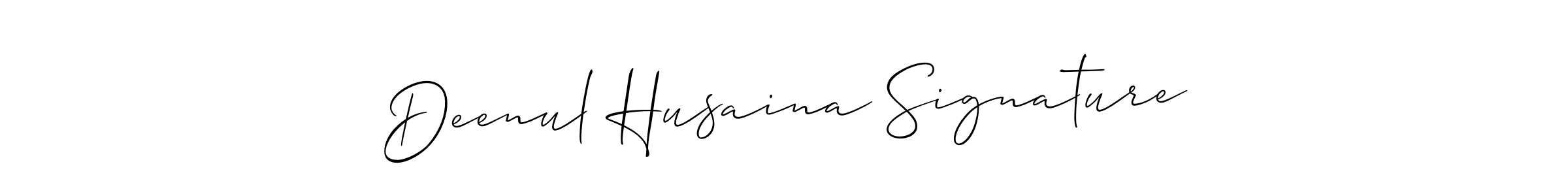 This is the best signature style for the Deenul Husaina Signature name. Also you like these signature font (Allison_Script). Mix name signature. Deenul Husaina Signature signature style 2 images and pictures png