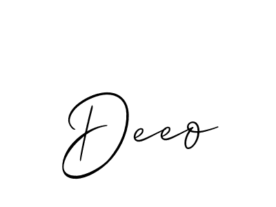 How to Draw Deeo signature style? Allison_Script is a latest design signature styles for name Deeo. Deeo signature style 2 images and pictures png