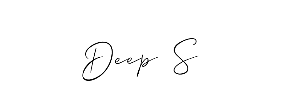 Use a signature maker to create a handwritten signature online. With this signature software, you can design (Allison_Script) your own signature for name Deep✓ S. Deep✓ S signature style 2 images and pictures png