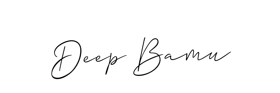 if you are searching for the best signature style for your name Deep Bamu. so please give up your signature search. here we have designed multiple signature styles  using Allison_Script. Deep Bamu signature style 2 images and pictures png