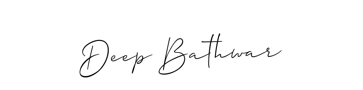 if you are searching for the best signature style for your name Deep Bathwar. so please give up your signature search. here we have designed multiple signature styles  using Allison_Script. Deep Bathwar signature style 2 images and pictures png