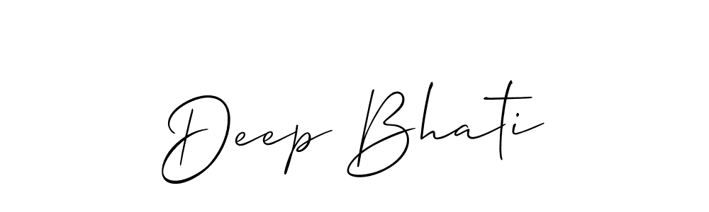 How to make Deep Bhati signature? Allison_Script is a professional autograph style. Create handwritten signature for Deep Bhati name. Deep Bhati signature style 2 images and pictures png