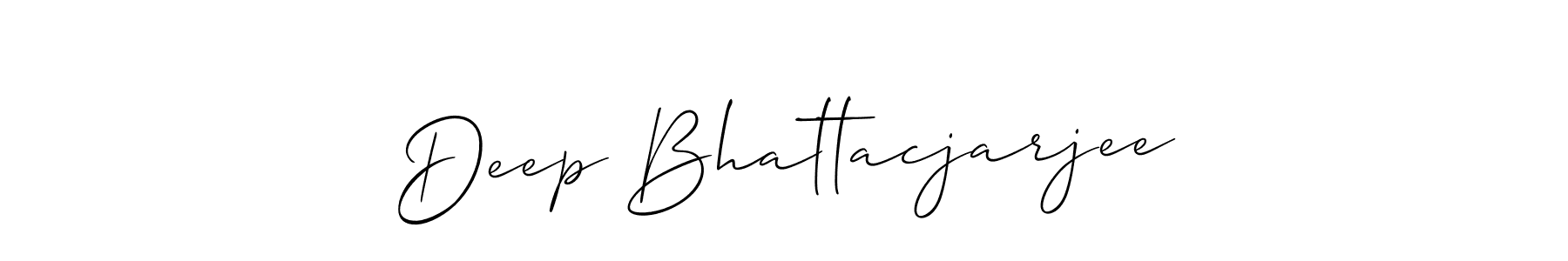 You should practise on your own different ways (Allison_Script) to write your name (Deep Bhattacjarjee) in signature. don't let someone else do it for you. Deep Bhattacjarjee signature style 2 images and pictures png