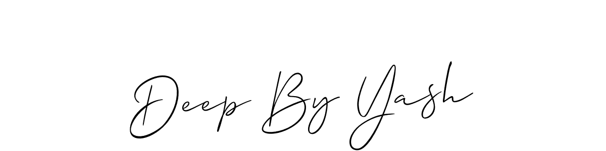It looks lik you need a new signature style for name Deep By Yash. Design unique handwritten (Allison_Script) signature with our free signature maker in just a few clicks. Deep By Yash signature style 2 images and pictures png