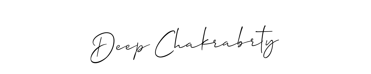 Deep Chakrabrty stylish signature style. Best Handwritten Sign (Allison_Script) for my name. Handwritten Signature Collection Ideas for my name Deep Chakrabrty. Deep Chakrabrty signature style 2 images and pictures png