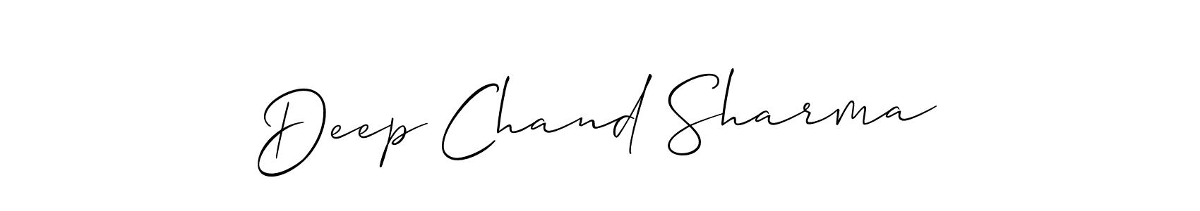 Make a short Deep Chand Sharma signature style. Manage your documents anywhere anytime using Allison_Script. Create and add eSignatures, submit forms, share and send files easily. Deep Chand Sharma signature style 2 images and pictures png