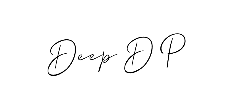 How to make Deep D P name signature. Use Allison_Script style for creating short signs online. This is the latest handwritten sign. Deep D P signature style 2 images and pictures png